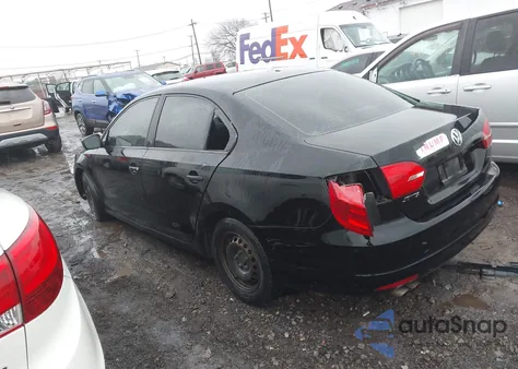 2012 Volkswagen Jetta 2.0L S from USA, damaged, VIN 3VW1K7AJ6CM317424